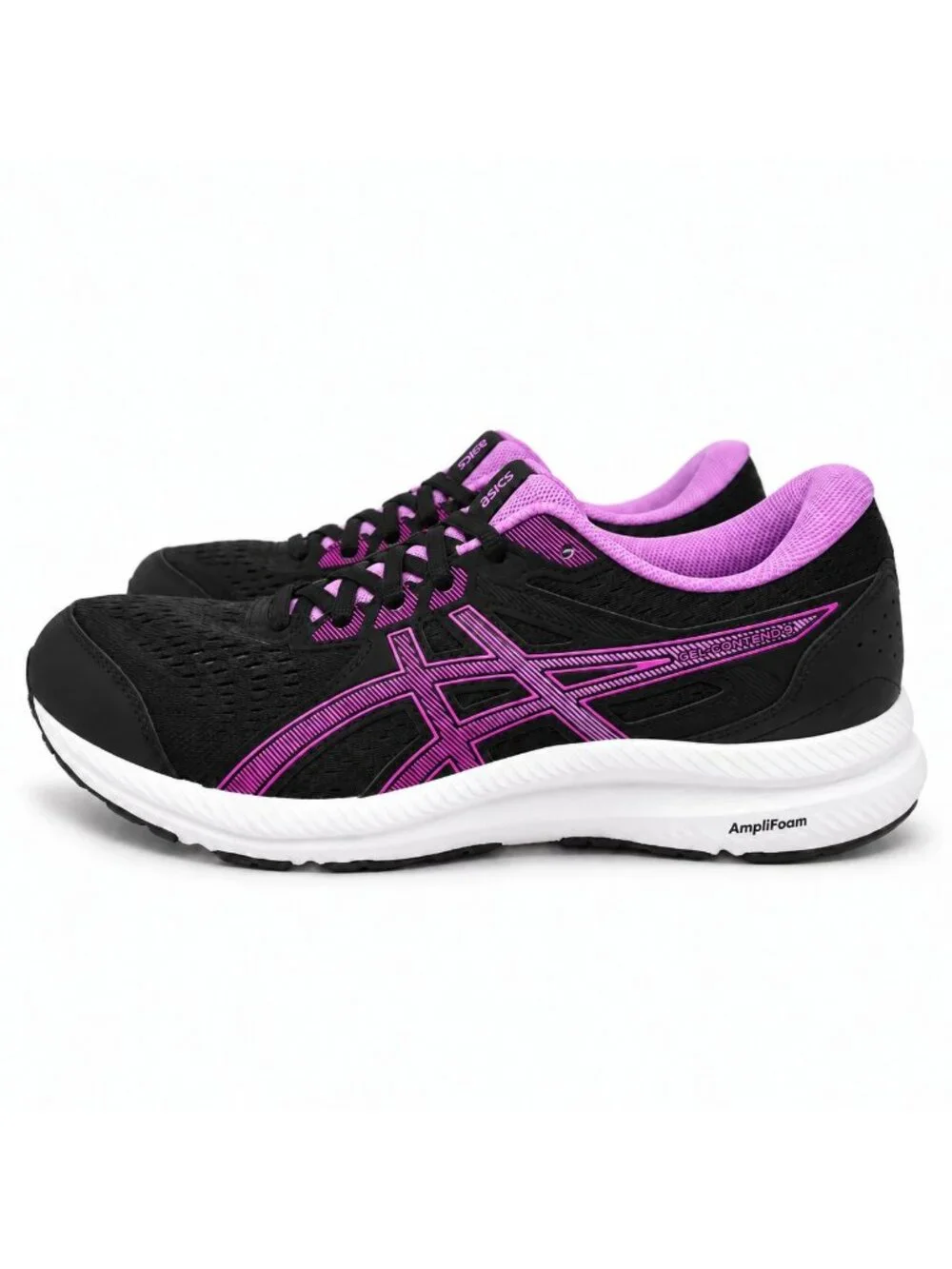 ASICS GEL Contend 8 Supportive Women's Running Shoes Size 10 Black Orchid